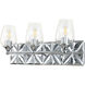 Epsilon 3 Light 24 inch PC Bath Light Wall Light in Polished Chrome